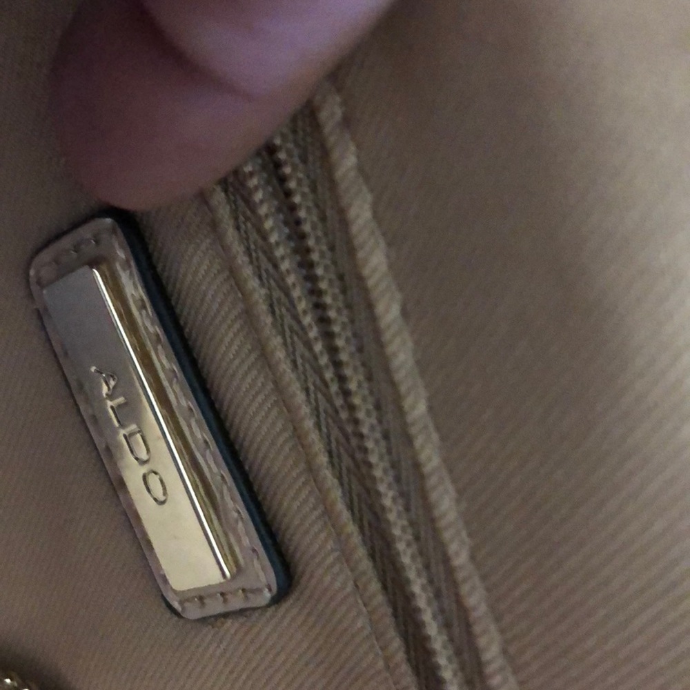 Aldo Beige & Gold Clutch NWT - Picture 4 of 6